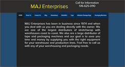 Desktop Screenshot of majenterprises.com